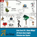 Erek Erek 29 | Buku Mimpi 29 Kode Alam Pelarian dan Taysen