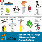 Erek Erek 30 | Buku Mimpi 30 Kode Alam Pelarian dan Taysen